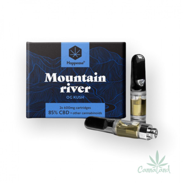 Cartridge Happease CBD 85% Mountain River, 2ks