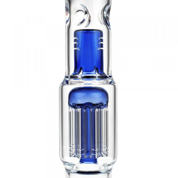 Bong sklo Grace Glass 8-Arm Splash Perco 35cm 5mm, modrý